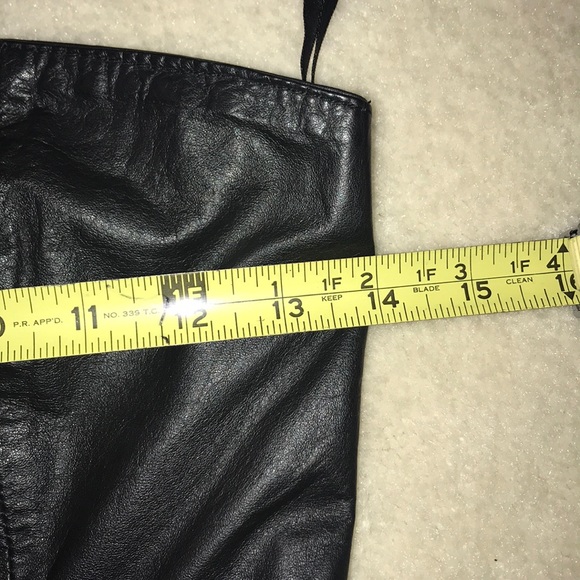 Sexy strapless full front Zip leather dress - Picture 5 of 7